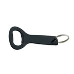 Aluminum Bottle Opener Key Ring - Black