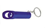 Aluminum LED Flashlight With Bottle Opener - Metallic Blue