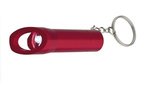 Aluminum LED Flashlight With Bottle Opener - Metallic Red