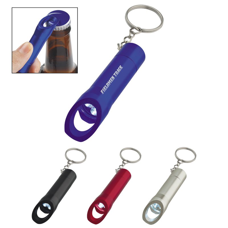 Main Product Image for Custom Printed Aluminum LED Flashlight With Bottle Opener