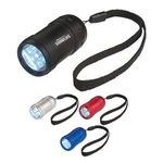 Buy Custom Printed Aluminum Small Stubby LED Flashlight With Strap