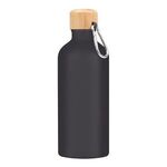 Aluminum Tundra Bike Bottle With Bamboo Lid - Black