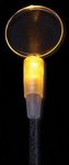 Amber 9" Light Up Cocktail Stirrer - Round