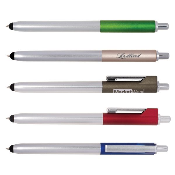 Main Product Image for Imprinted Pen - Ambient Metallic Click Duo Pen Stylus