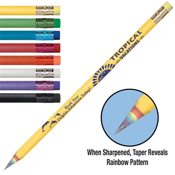 Main Product Image for Arcus Recycled Newspaper Rainbow Tapered Pencil Assorted Colors