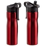 Atlas 25 oz Stainless Steel Bottle - Medium Red