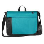 Austin Nylon Collection-Messenger Bag - Heather-teal