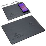 Avalon Mouse Pad with Wireless Charger - Medium Black