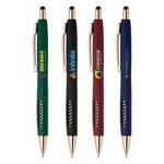 Buy Custom Full Color Avalon Softy Rose Gold Pen w/ Stylus 