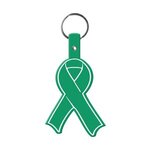 Awareness Ribbon Flexible Key Tag -  Green