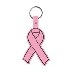 Awareness Ribbon Flexible Key Tag -  Pink