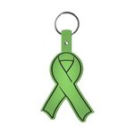 Awareness Ribbon Flexible Key Tag -  Translucent Lime