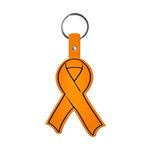 Awareness Ribbon Flexible Key Tag -  Translucent Orange