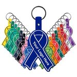 Awareness Ribbon Flexible Key Tag -  