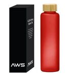 Aws 20 Oz. Belle Glass Bottle With Bamboo Lid -  