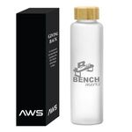 Aws 20 Oz. Belle Glass Bottle With Bamboo Lid -  