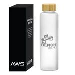 Aws 20 Oz. Belle Glass Bottle With Bamboo Lid -  