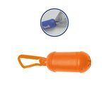 Bag Dispenser # 2 with Carabiner - Orange