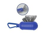 Bag Dispenser # 2 with Carabiner - Translucent Blue
