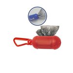Bag Dispenser # 2 with Carabiner - Translucent Red