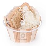 Buy Bamboo Bucket Bath and Beauty Gift Set - 4pcs