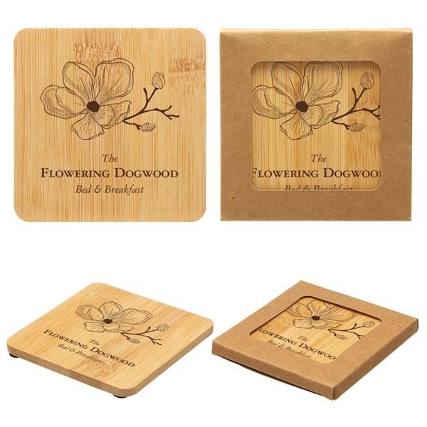 Main Product Image for Custom Imprinted Bamboo Coaster