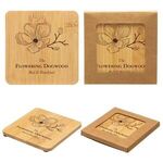 Buy Custom Imprinted Bamboo Coaster