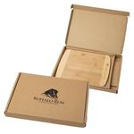 Bamboo Cutting Board With Gift Box - Brown