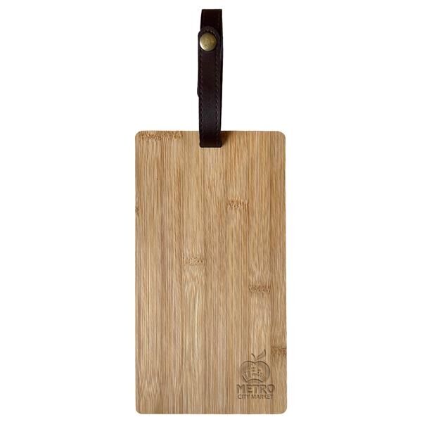 Main Product Image for Custom Printed Bamboo Cutting Board With Leatherette Strap