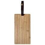 Bamboo Cutting Board With Leatherette Strap -  