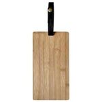 Bamboo Cutting Board With Leatherette Strap -  