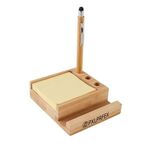 Buy Bamboo Desk Organizer With Phone Holder