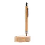Bamboo Magnetic Stylus Pen & Phone Stand -  