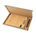 Bamboo Sharpen-It Cutting Board W/ Knife Gift Box Set