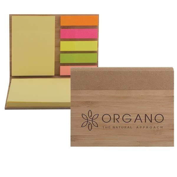 Main Product Image for Laser Engraved Bamboo Sticky Notepad