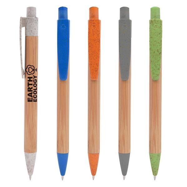 Main Product Image for Custom Printed Bamboo Wheat Writer Pen
