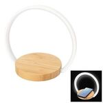 Bamboo Wireless Charger Night Light -  