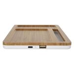 Bamboo Wireless Charging Pad Desktop Organizer -  