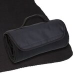 Barrel Fleece Blanket - Black