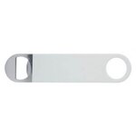 Bartenders Vinyl Bottle Opener - Pad Print - White