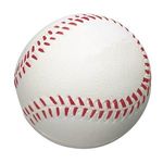 Baseball Shape Stress Reliever - White