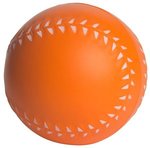 Baseball Squeezies(R) Stress Reliever - Orange