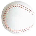 Baseball Squeezies(R) Stress Reliever - White