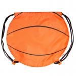 Basketball Drawstring Backpack - Orange