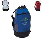 Beach Bag With Insulated Lower Compartment -  