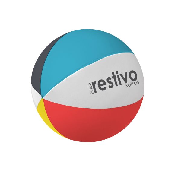 Main Product Image for Custom Printed Beach Ball Shape Stress Reliever