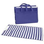 Beach Mat - Blue with White