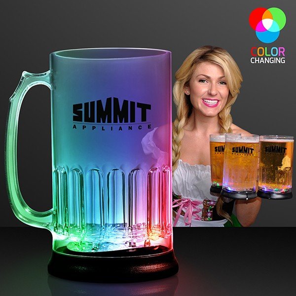 Main Product Image for Light Up Beer Mug With Flashing LED Lights 24 Oz