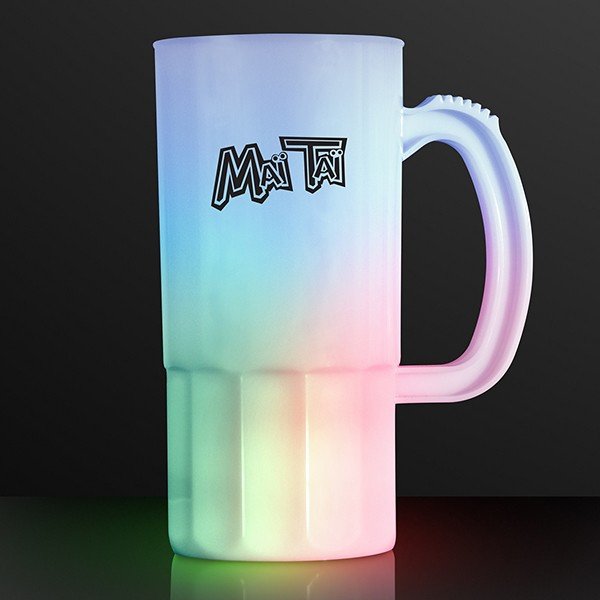 Main Product Image for Light Up Beer Mug Tall With LED Lights 20 Oz
