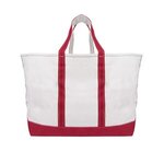 Below Deck Boat Tote Bag - Natural Red